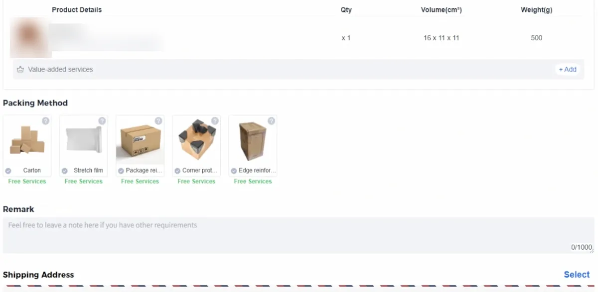 Video still: the five free packing methods on the parcel form